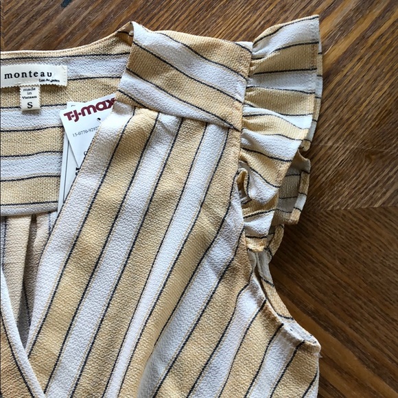 Monteau Faux Wrap Blouse - Picture 3 of 6